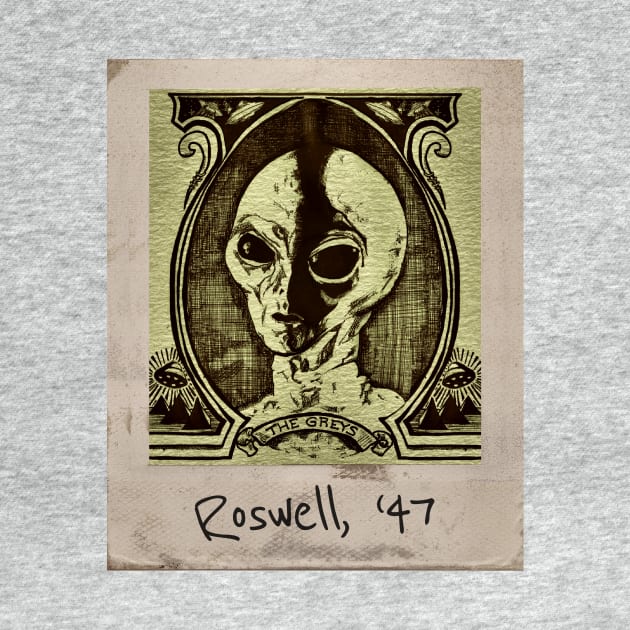 The Greys - Alien Dollar Portrait, Roswell 1947 by Rabid Penguin Records